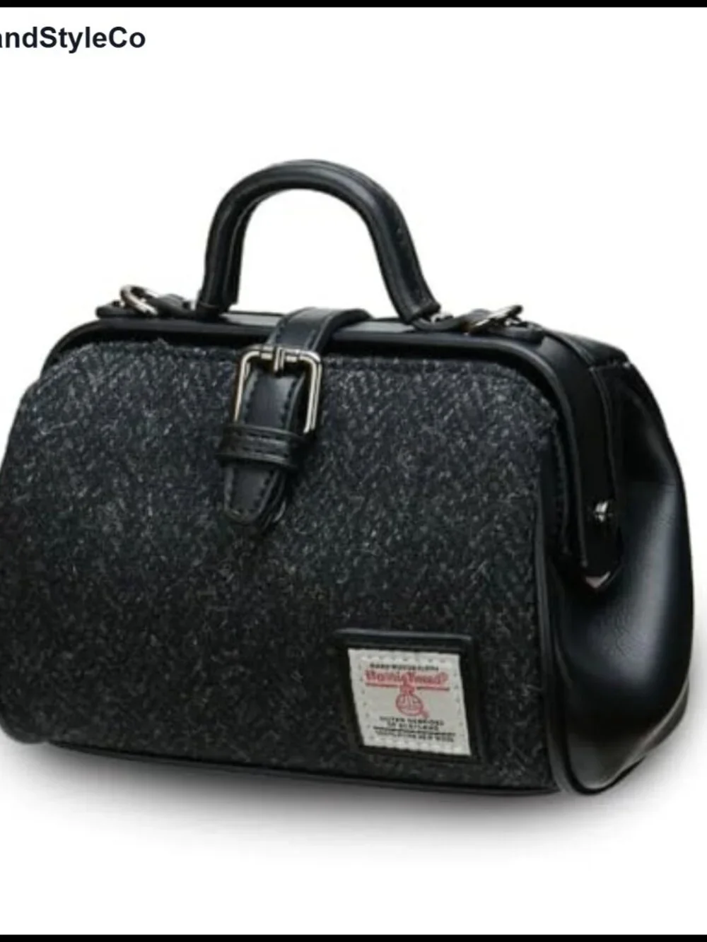 Islander Harris Tweed Mini Doctor Bag Women's Microfiber Leather Satchel